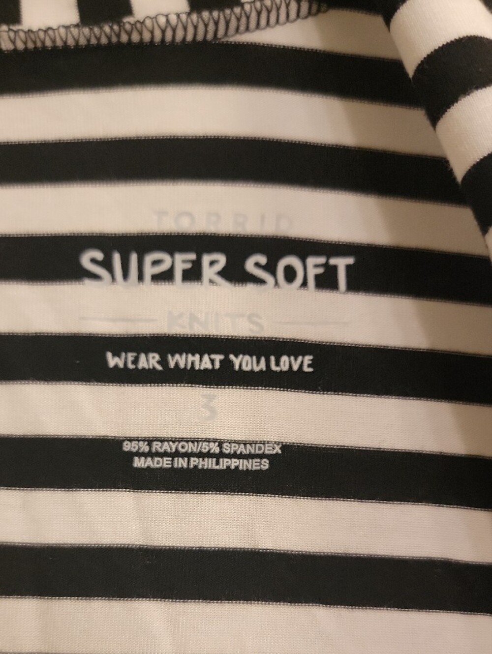 torrid Black and White Striped Super Soft Knit Cardigan - Picture 2 of 3
